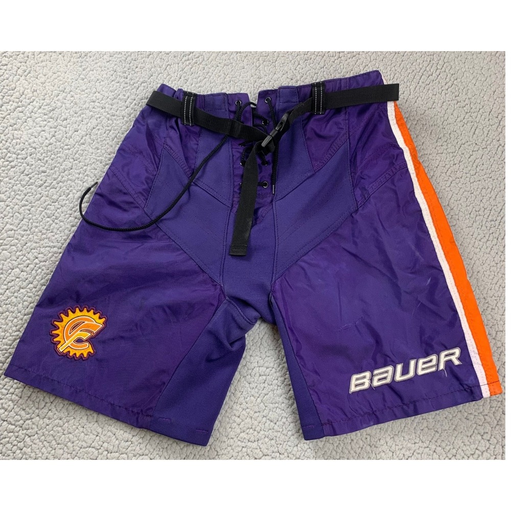 Bauer Senior Hockey Pant Shell Small Purple Orange Ice Breezer